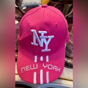 Pink NY- New York Embroidered cap NWOT